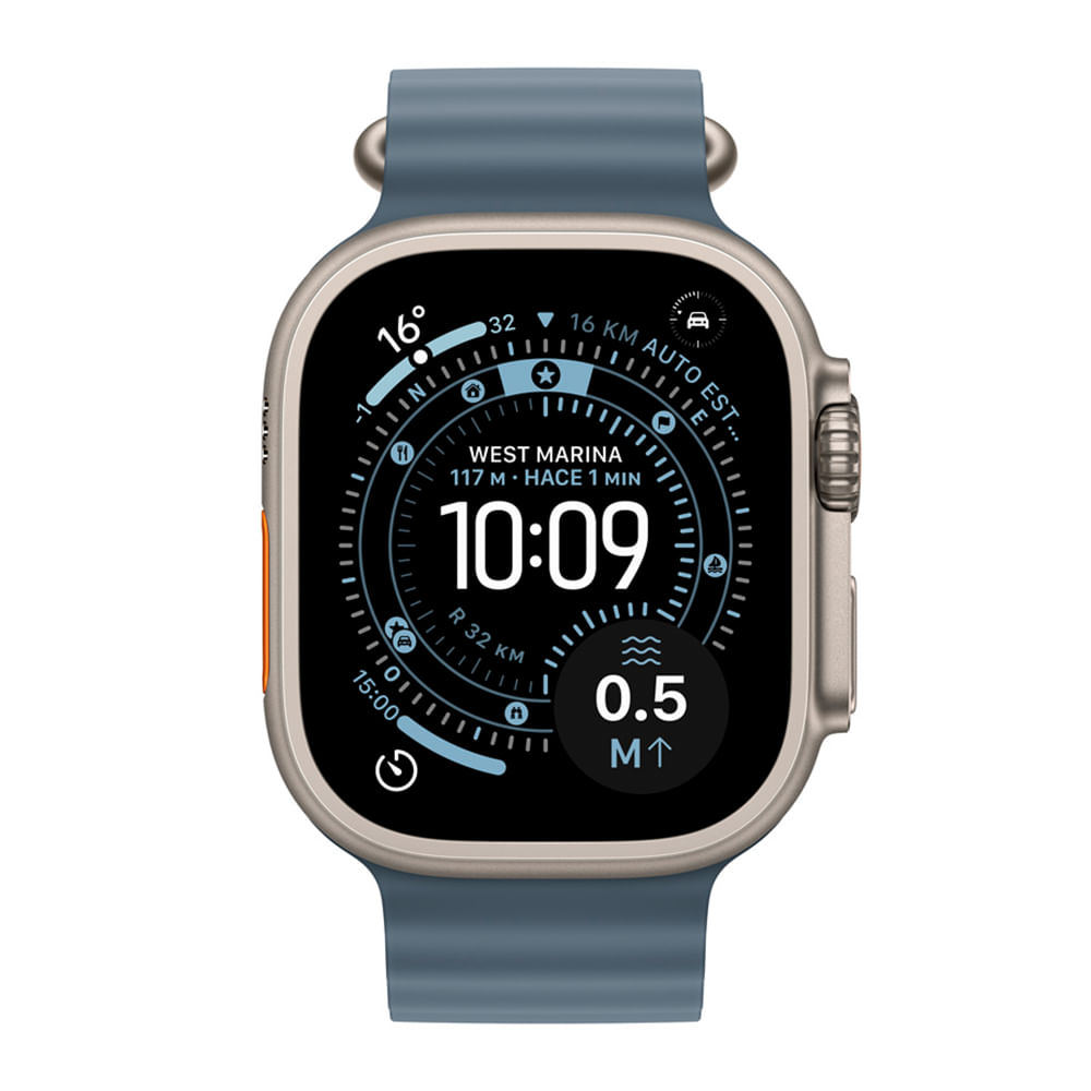 Imagen 2 del producto Apple Watch Ultra 3 49mm/OLED, resistente al agua IP6X, batería hasta 42 horas, natural titanio